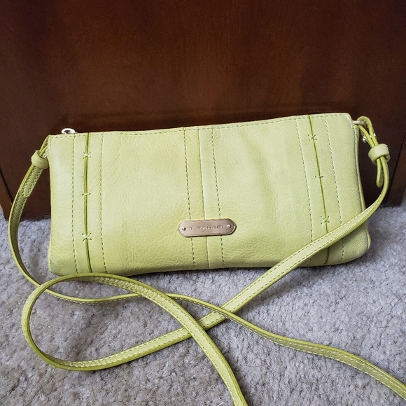 T Tahari Handbags - Yellow/green leather T Tahari crossbody bag